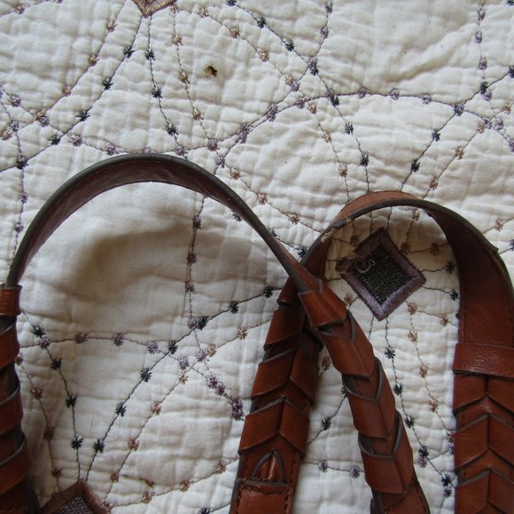 EUC Lucky Brand Large Embroidered Canvas Tote - Picture 6 of 14